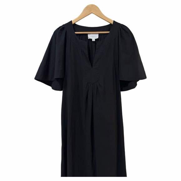 Tuckernuck Pomander Place  Finley Flutter Sleeve Maxi Dress Size XL Black Event - Picture 3 of 10